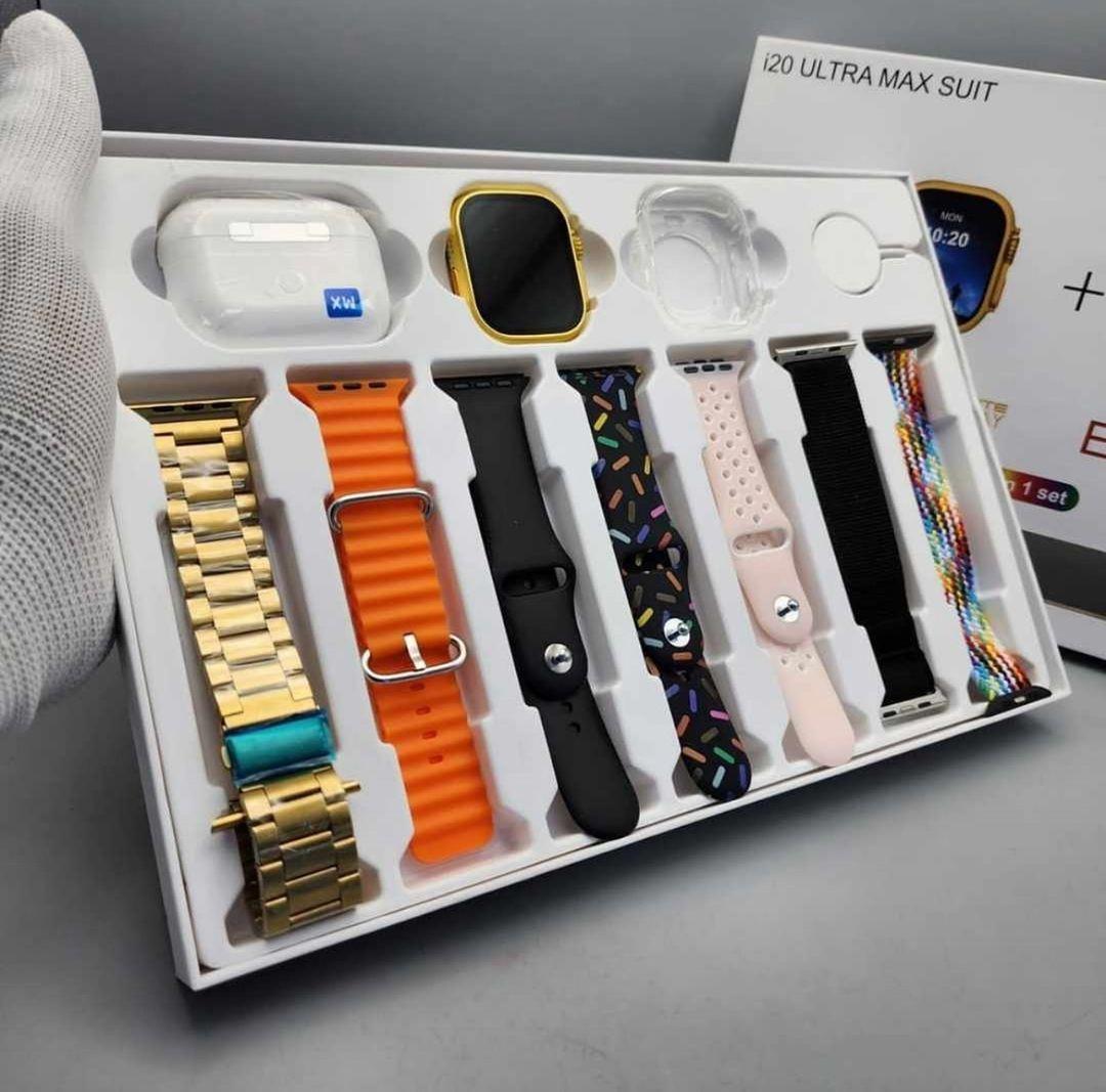 I20 Ultra Smart Watch with Earpods - 8 in 1