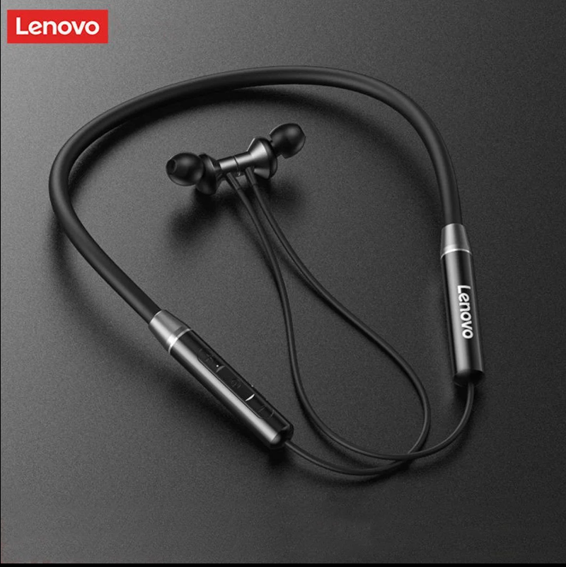 Lenovo HE05 Bluetooth Earphone Neck Hanging Neck Band Wireless Magnetic Design